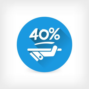 indirim etiketi simgesi