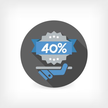 indirim etiketi simgesi