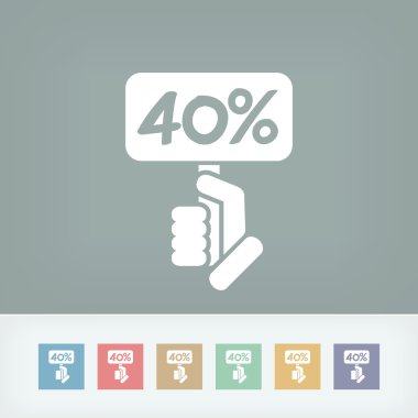 indirim etiketi simgesi