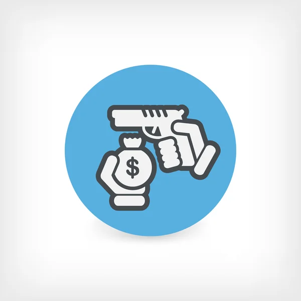 Robbery icon — Stock Vector