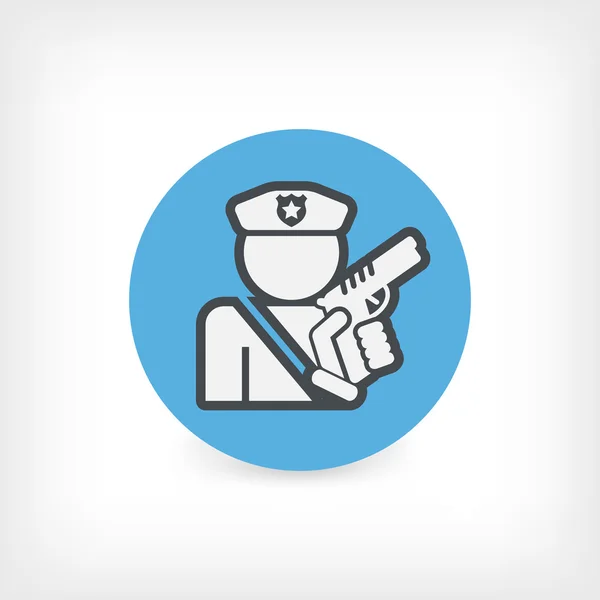 Policeman icon — Stock Vector