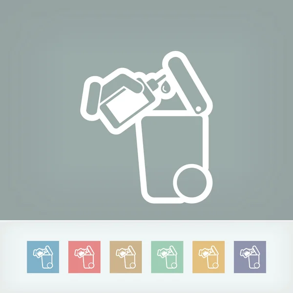 Separate waste collection icon — Stock Vector