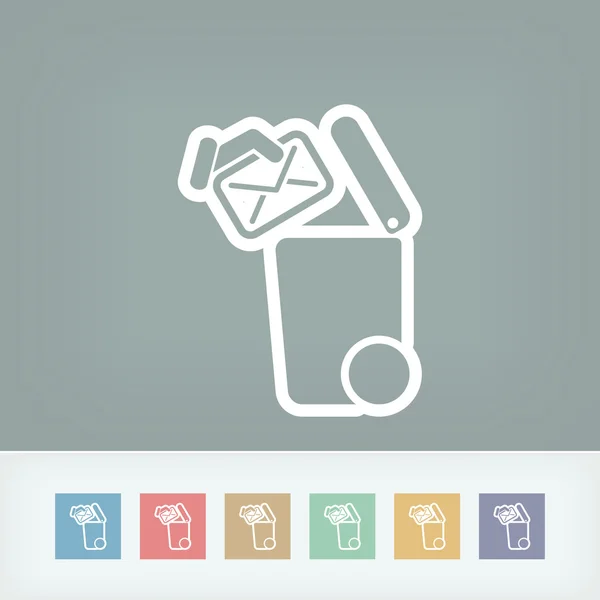 Separate waste collection icon — Stock Vector