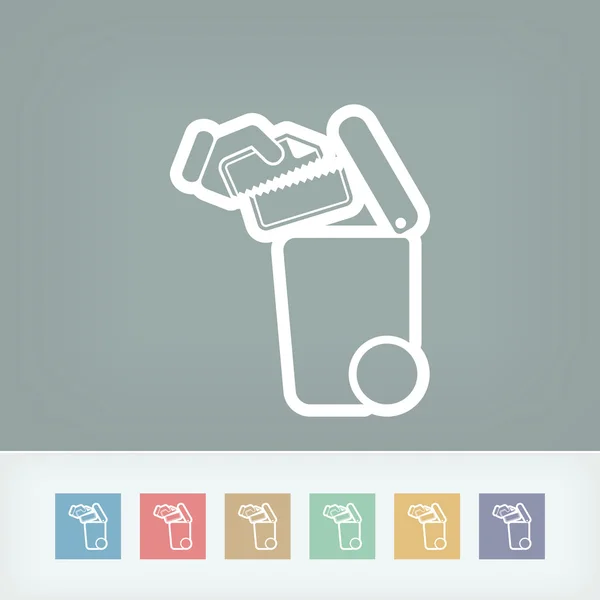 Separate waste collection icon — Stock Vector