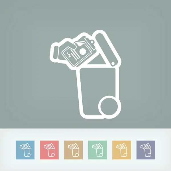 Separate waste collection icon — Stock Vector