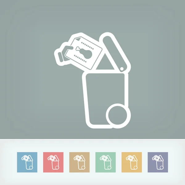 Separate waste collection icon — Stock Vector