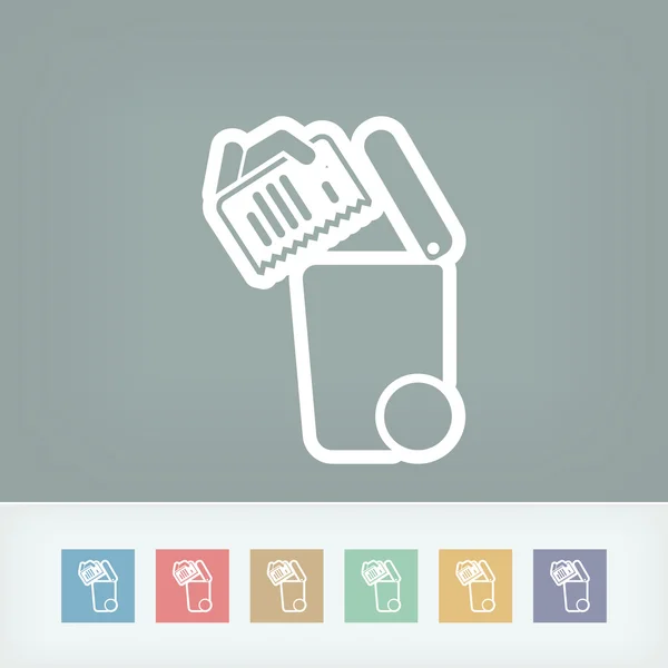 Separate waste collection icon — Stock Vector