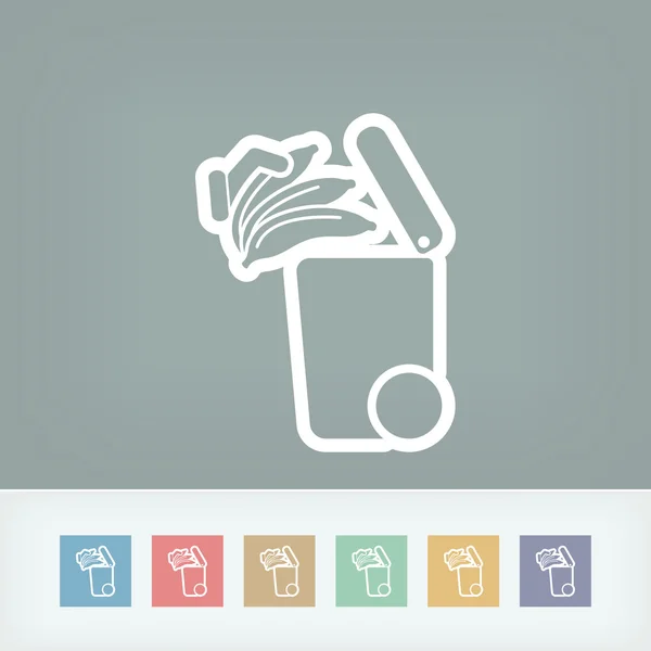 Separate waste collection icon — Stock Vector