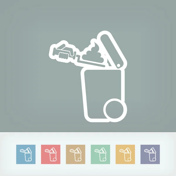 Separate waste collection icon — Stock Vector