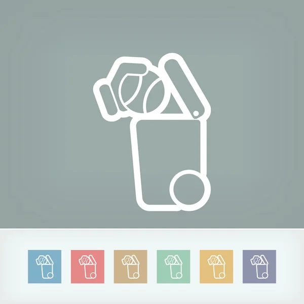 Separate waste collection icon — Stock Vector