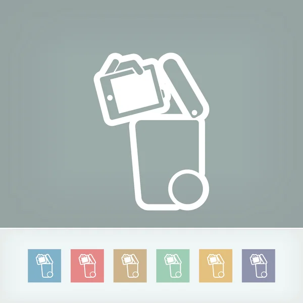 Separate waste collection icon — Stock Vector