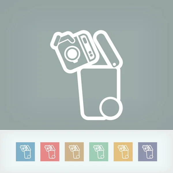 Separate waste collection icon — Stock Vector