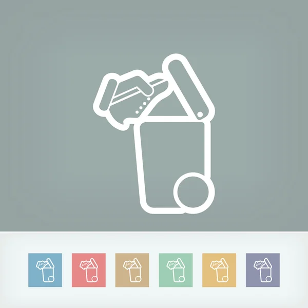 Separate waste collection icon — Stock Vector