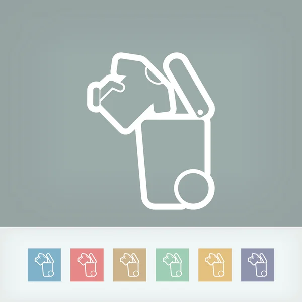 Separate waste collection icon — Stock Vector