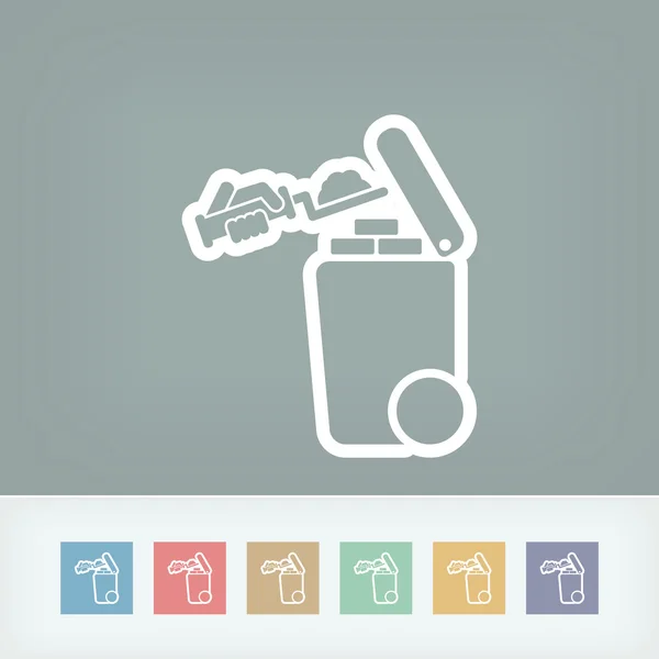 Separate waste collection icon — Stock Vector