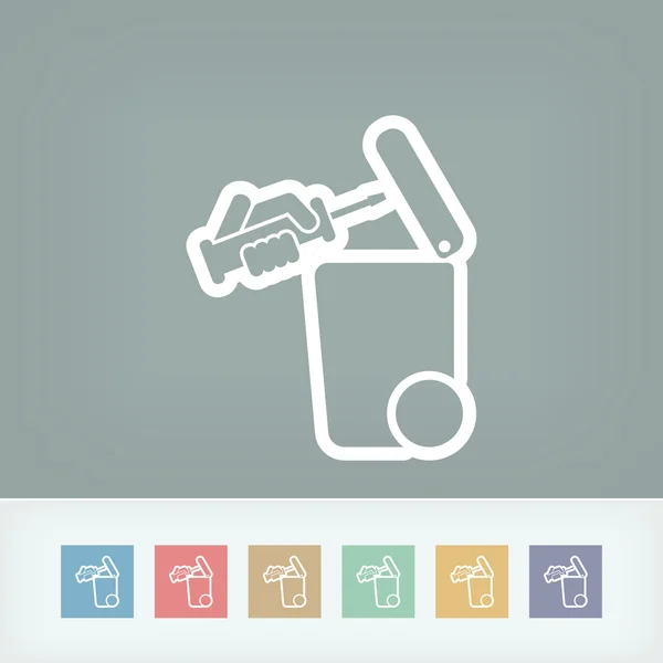 Separate waste collection icon — Stock Vector