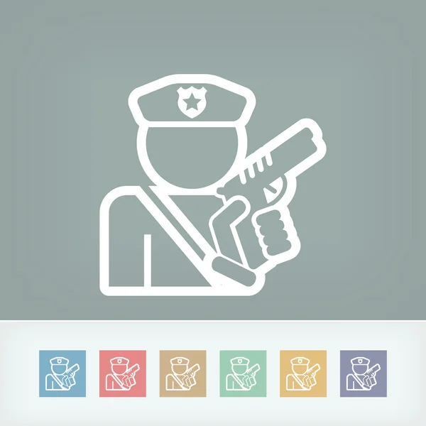 Icono de policía — Archivo Imágenes Vectoriales