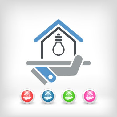Electricity supply icon clipart