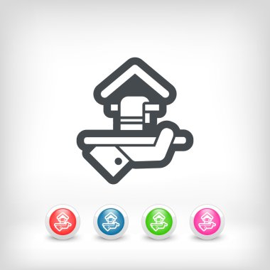 Otel ikonu. Havlu Servisi.