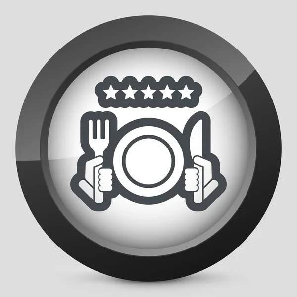 Restaurant icon. Top rating. — Stock Vector