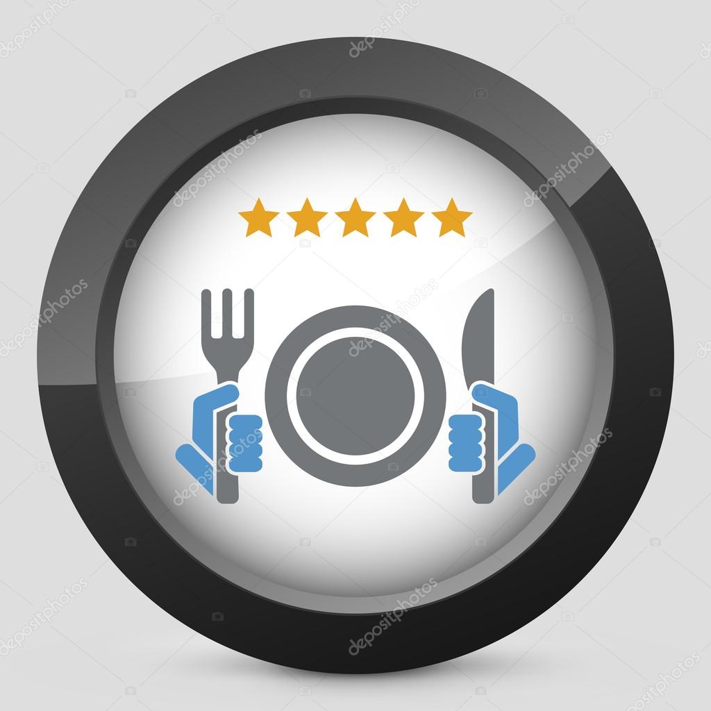 Restaurant icon. Top rating.