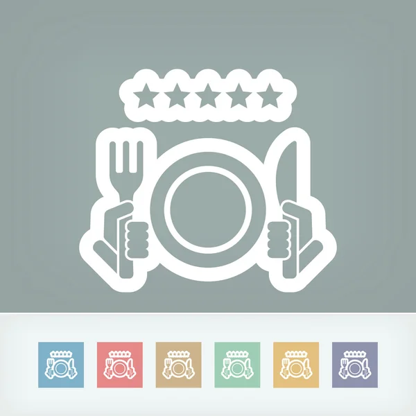 Restaurant icon. Top rating. — Stock Vector