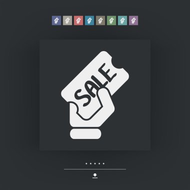 indirim etiketi simgesi