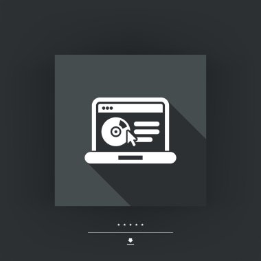 Web sitesi yazılımı simgesini