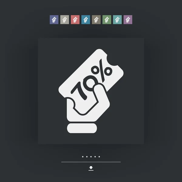 Icono de etiqueta de descuento — Archivo Imágenes Vectoriales