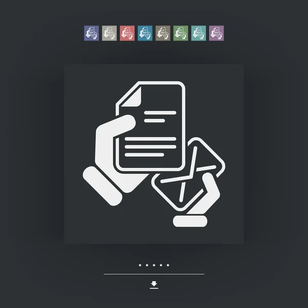 Icono de correo — Vector de stock