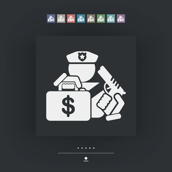 Ícone do policial — Vetor de Stock