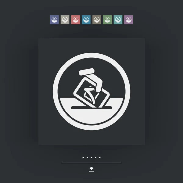 Icône de symbole de vote — Image vectorielle