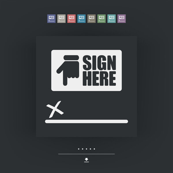 Подпись на документе
