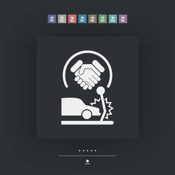 Acuerdo sobre accidentes de tráfico — Archivo Imágenes Vectoriales