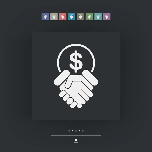 Accord financier — Image vectorielle