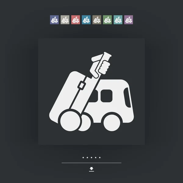 Bus reizen pictogram — Stockvector