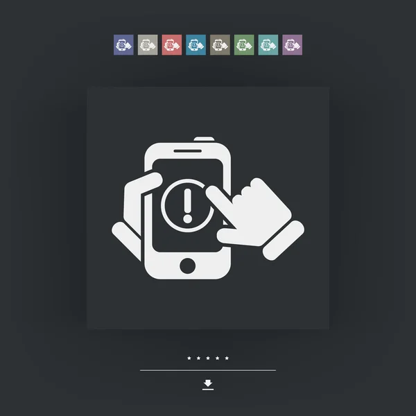 Alerte appareil mobile — Image vectorielle