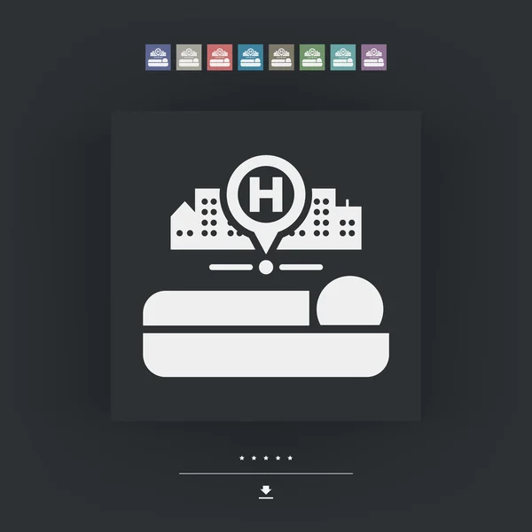 Icono del hospital — Archivo Imágenes Vectoriales