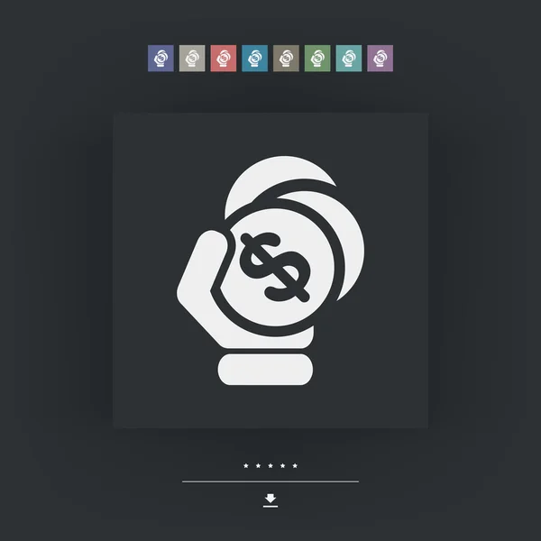 Money icon illustration — Stock Vector
