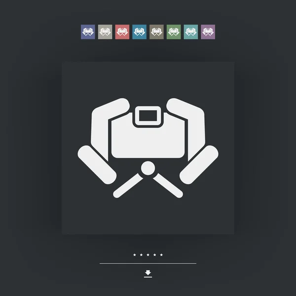 Concept icône de caméra — Image vectorielle