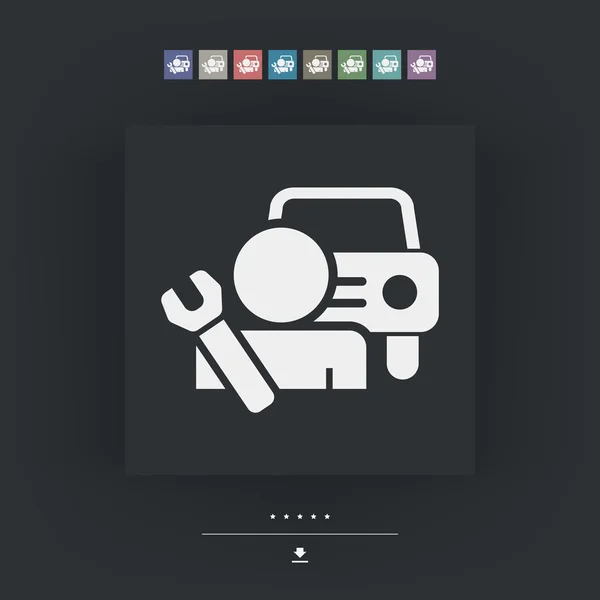 Icono de asistencia de coche — Archivo Imágenes Vectoriales