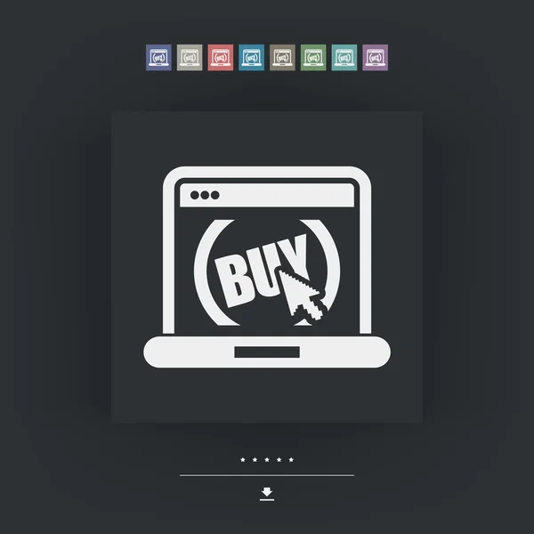 Comprar botão no site —  Vetores de Stock