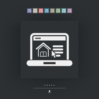 Emlak Web sitesi simge