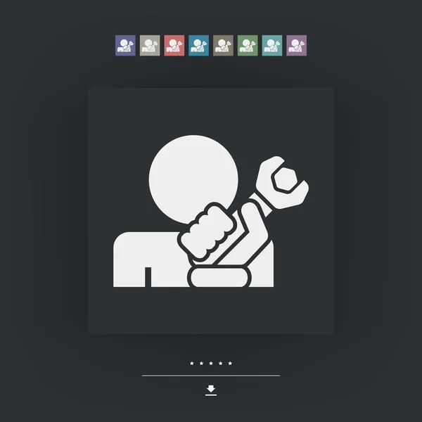 Reparador icono concepto — Archivo Imágenes Vectoriales