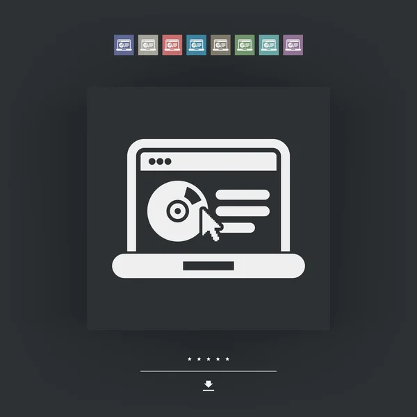 Sitio web icono de software — Archivo Imágenes Vectoriales