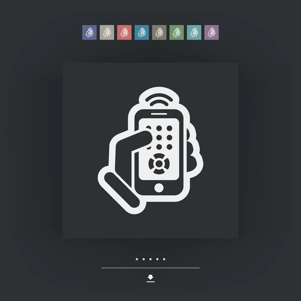 スマート フォンのリモート制御アイコン — ストックベクタ