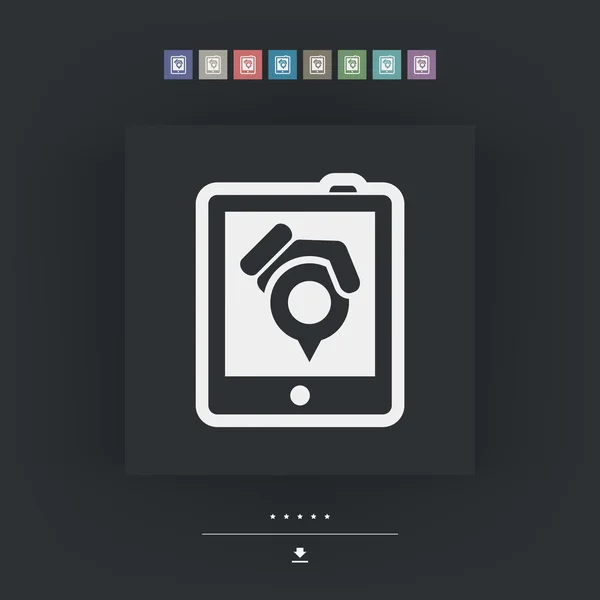 Значок указателя карты — стоковый вектор