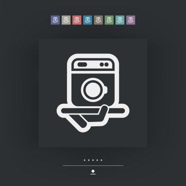 çamaşır makinesi simgesi