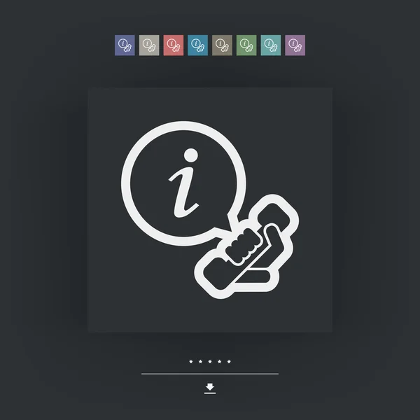 Icono de Infolina — Archivo Imágenes Vectoriales