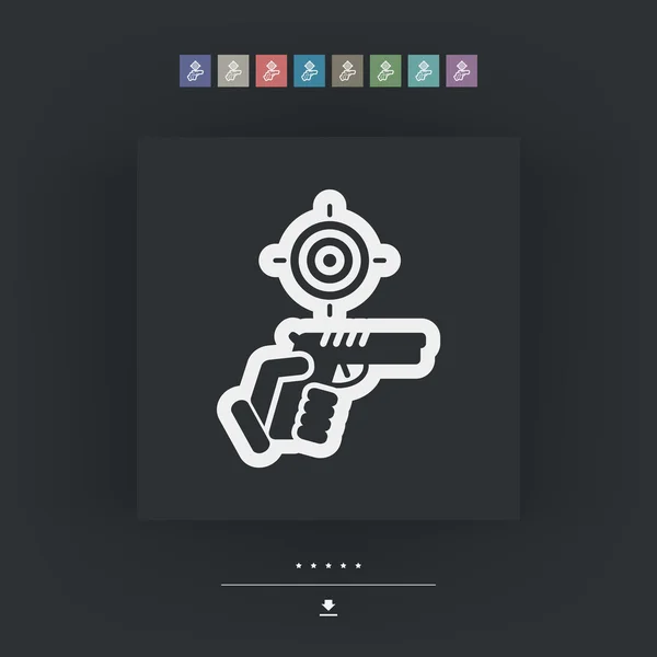 Icono de pistola — Vector de stock